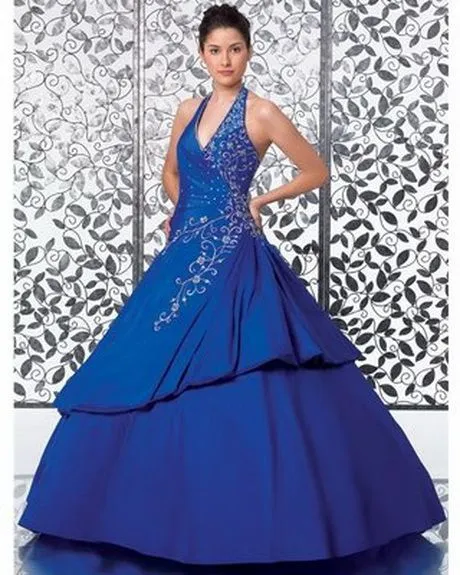 Vestidos azules de 15 años