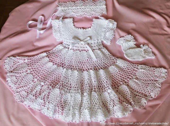 Vestidos de bautismo tejidos al crochet - Imagui Vestidos de bautismo tejidos al crochet - Imagui