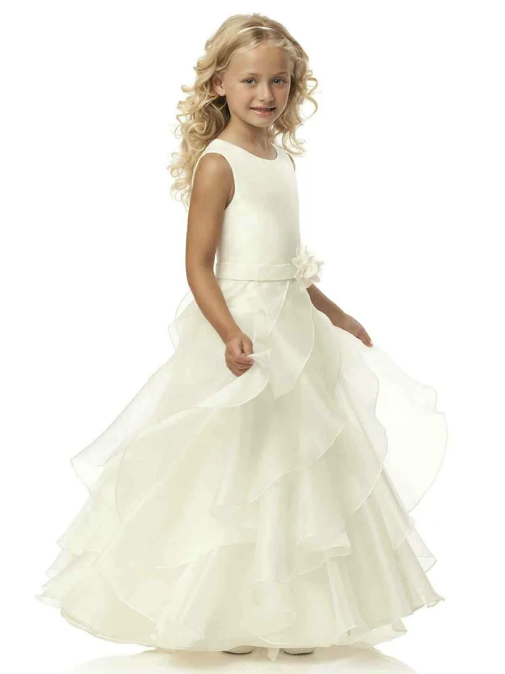 Vestidos blancos encantadores para niñas de 7 años de edad con el ... Vestidos blancos encantadores para niñas de 7 años de edad con el ...