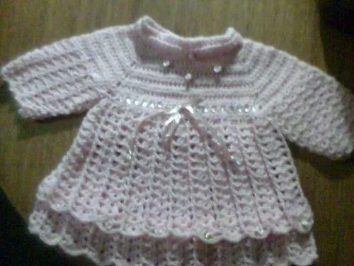 Vestidos en crochet para bebé paso a paso - Imagui Vestidos en crochet para bebé paso a paso - Imagui