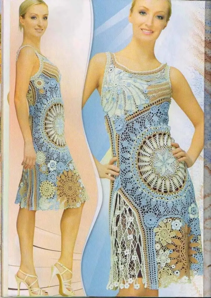 PATRONES VESTIDOS EN CROCHET RUSO - Imagui