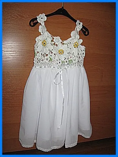 vestidos crochet y tela on Pinterest | Vestidos, Crochet Dresses ... vestidos crochet y tela on Pinterest | Vestidos, Crochet Dresses ...