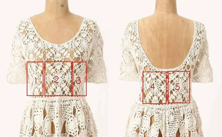 Vestidos Crochet y Tricot | lanasflores