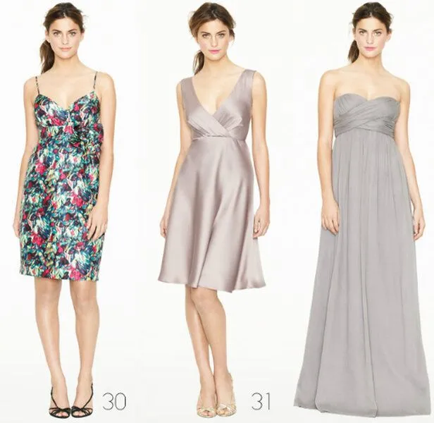 Vestidos para damas de honor en todos los colores Vestidos para damas de honor en todos los colores