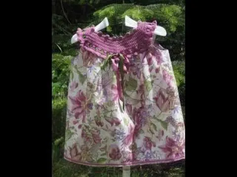 vestidos ganchillo - YouTube