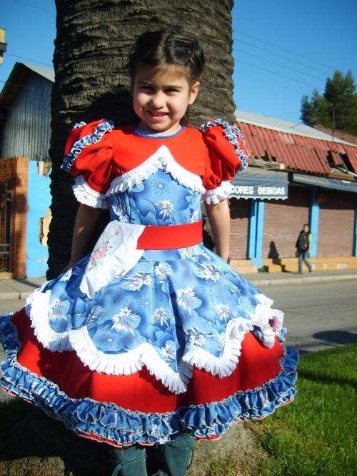 Vestidos de huasa niña - Imagui