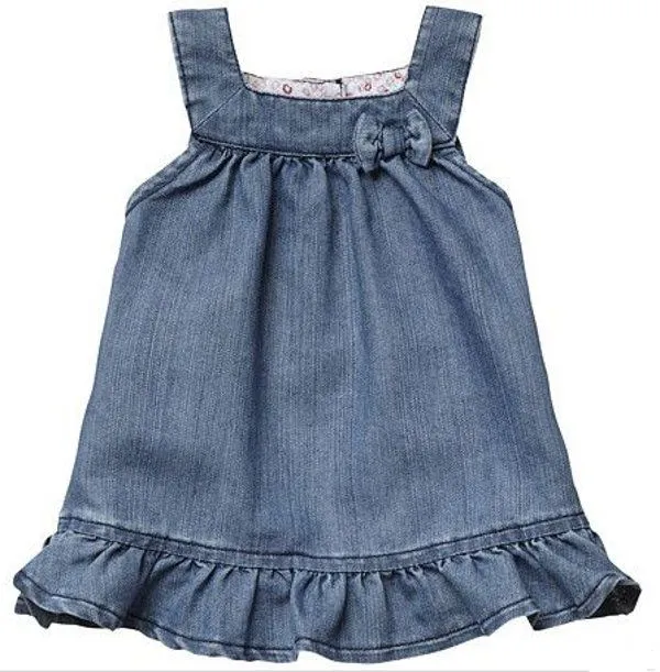 Vestidos de jeans para niñas - Imagui