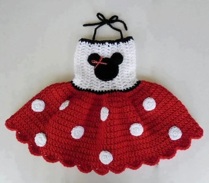 Traje de Minnie Mouse tejido - Imagui