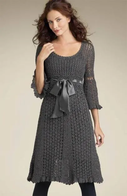 Vestidos de mujer tejidos en croche paso a paso - Imagui Vestidos de mujer tejidos en croche paso a paso - Imagui