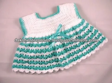 bebé niña vestido tejido a mano--Identificación del producto: bebé niña vestido tejido a mano--Identificación del producto: