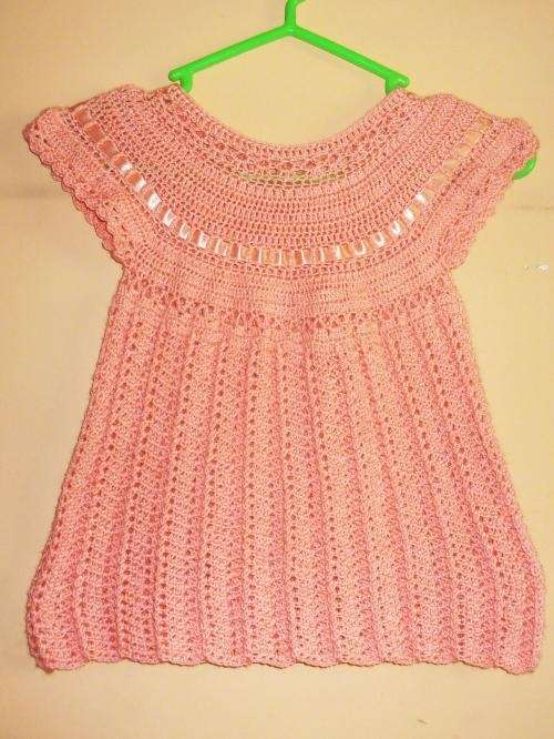 Vestidos deniñas tejidos acrochet - Imagui