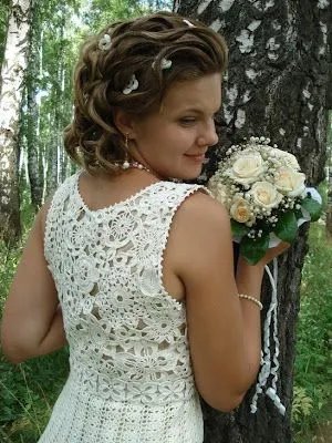 Vestidos de novia a crochet | Solountip.