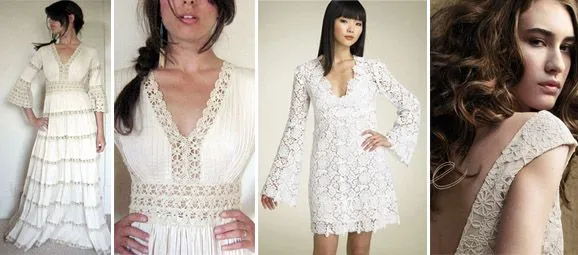 Vestidos de novia estilo hippie chic. | Innovias