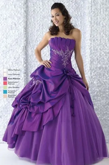 Vestidos de quince años morado | Vestidos de quince años