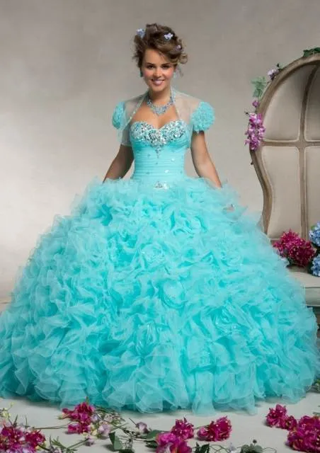 Vestidos de quinceañera de moda celeste | AquiModa.com: vestidos ...