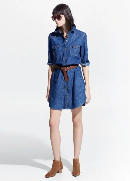 Los Vestidos de tela Denim para la Primavera 2015 son la última ... Los Vestidos de tela Denim para la Primavera 2015 son la última ...
