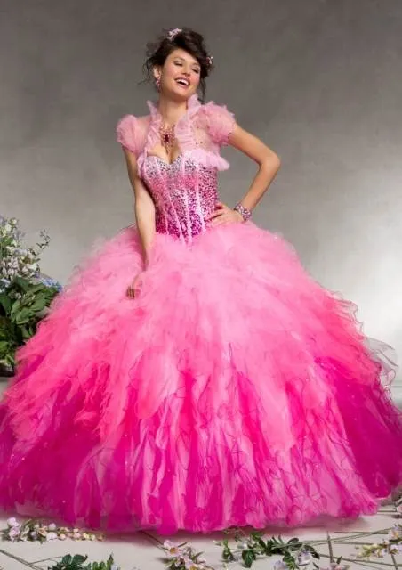 Vestidos de XV años de colores fosforescentes - Imagui