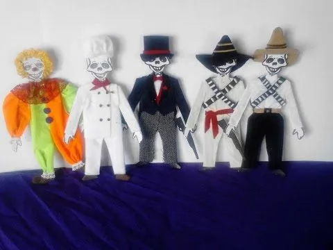 como vestir calaveras de papel catrin - YouTube como vestir calaveras de papel catrin - YouTube
