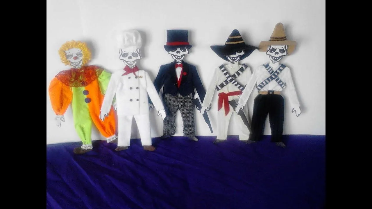 como vestir calaveras de papel CATRIN - YouTube como vestir calaveras de papel CATRIN - YouTube