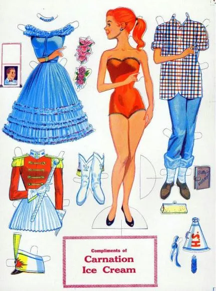 Muñecas de papel para vestir y recortar gratis - Imagui