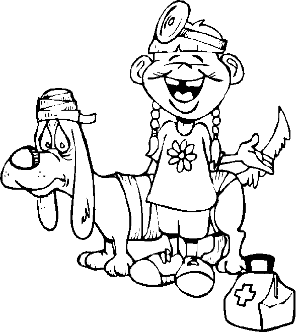 Veterinario para colorear ~ Dibujos para Colorear Infantil Veterinario para colorear ~ Dibujos para Colorear Infantil