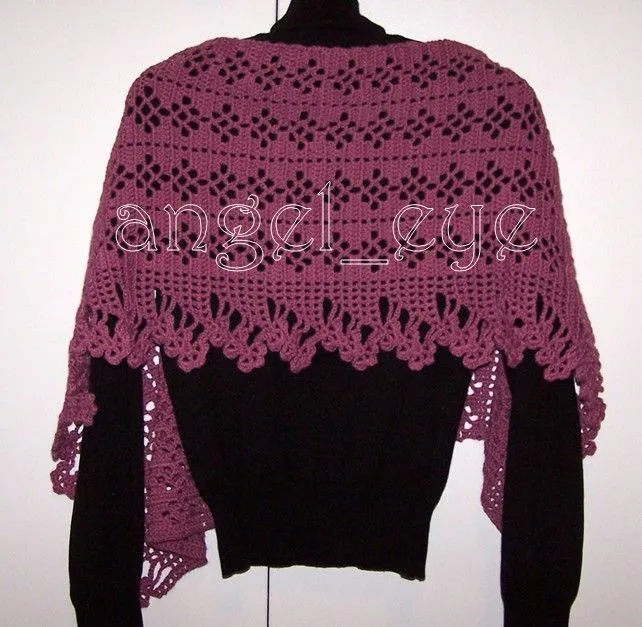 lo vi, me gustó, lo comparto: chal rectangular en crochet ... lo vi, me gustó, lo comparto: chal rectangular en crochet ...