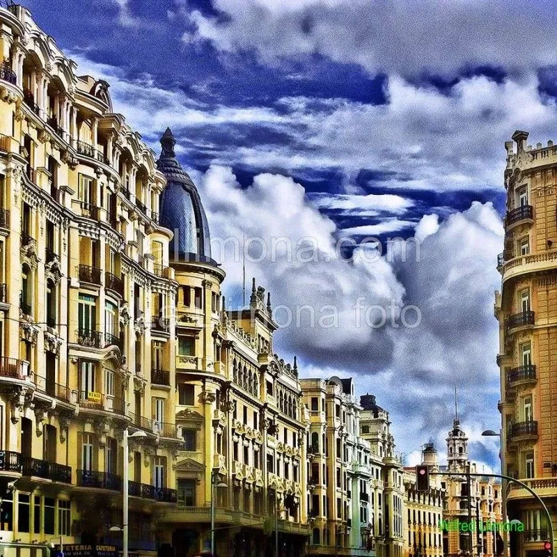 Gran Vía de Madrid F00259 · Fotografías artísticas para decorar Gran Vía de Madrid F00259 · Fotografías artísticas para decorar