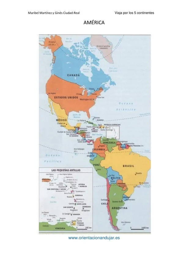 Viaja por los cinco continentes Los países y sus capitales ...