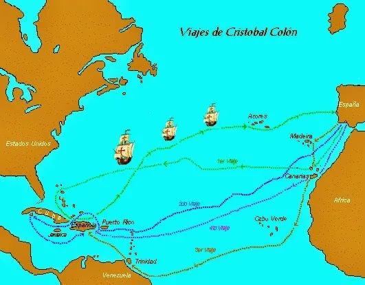 Los cuatro viajes de Cristóbal Colón - HISTORIA DEL PERÚ Los cuatro viajes de Cristóbal Colón - HISTORIA DEL PERÚ