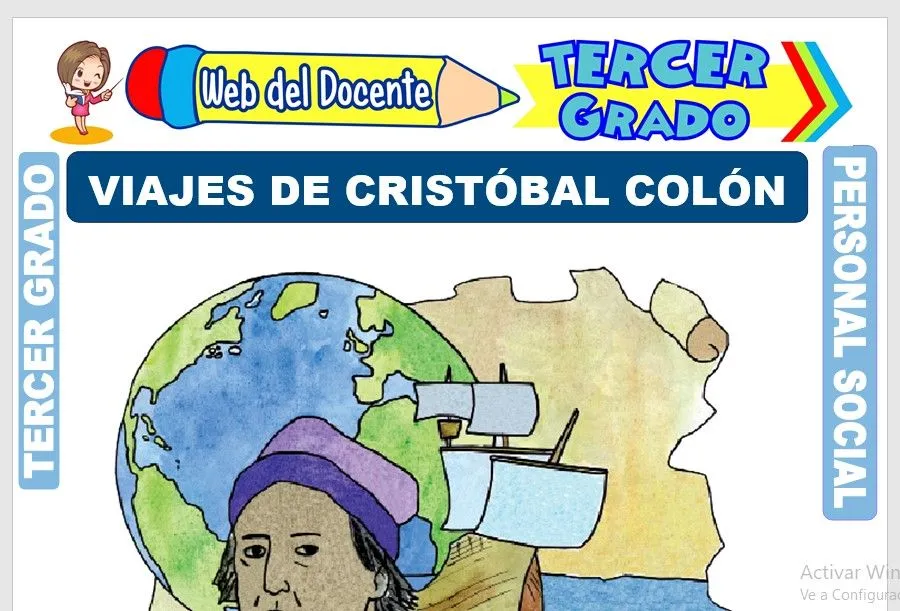 Viajes de Cristóbal Colón para Tercer Grado de Primaria Viajes de Cristóbal Colón para Tercer Grado de Primaria