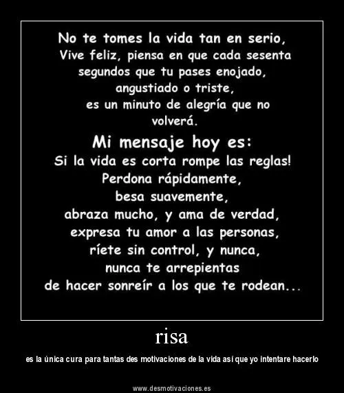 Si la vida es corta rompe la regla ^^ « Eddy Cristian Si la vida es corta rompe la regla ^^ « Eddy Cristian