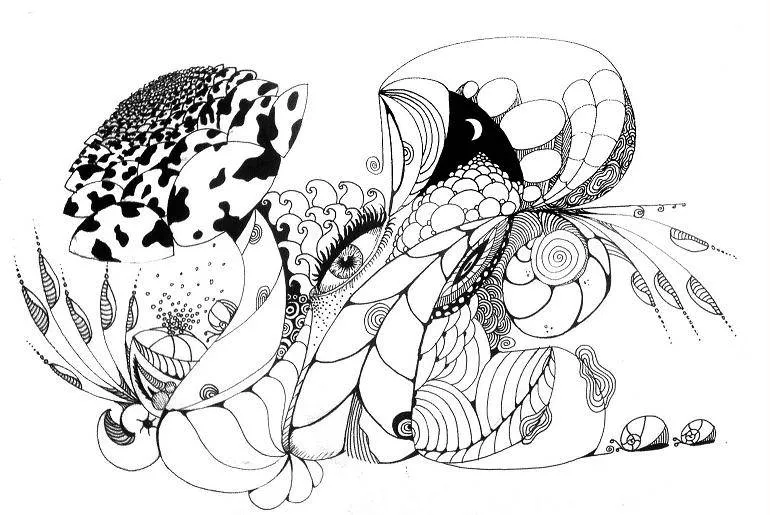 Dibujo lineal abstracto - Imagui