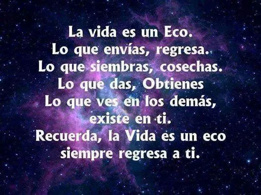 La vida es un eco. | para vivir fraces imagenes con amor | Pinterest La vida es un eco. | para vivir fraces imagenes con amor | Pinterest