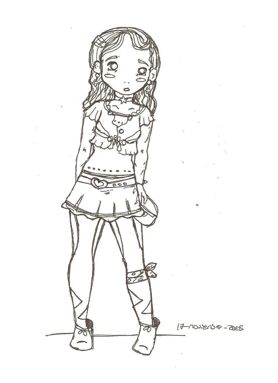 La Vida Moderna: Sin pintar , boceto simple