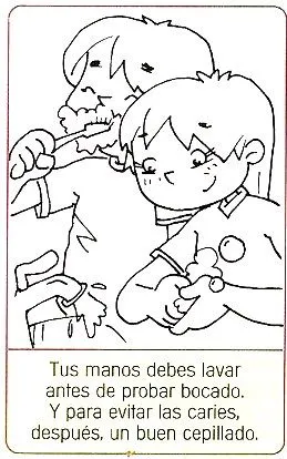 Vida saludable para colorear - Imagui