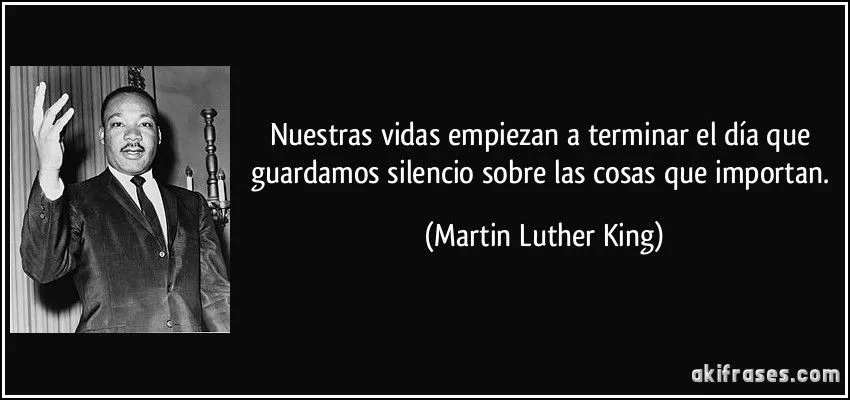 Nuestras vidas empiezan a terminar el día que guardamos... Nuestras vidas empiezan a terminar el día que guardamos...