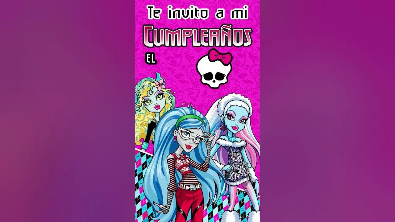 Video Invitación Digital de Monster High para Cumpleaños - YouTube Video Invitación Digital de Monster High para Cumpleaños - YouTube
