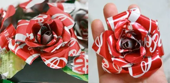 Vídeo tutorial para hacer paso a paso rosas con latas de coca-cola ... Vídeo tutorial para hacer paso a paso rosas con latas de coca-cola ...
