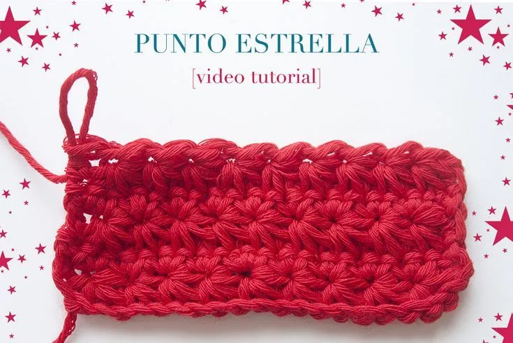 Video tutorial de cómo hacer el punto estrella en ganchillo, paso ...