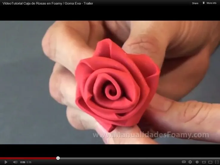 VideoTutorial Caja de Rosas en Foamy / Goma Eva - Trailer | Flores ...
