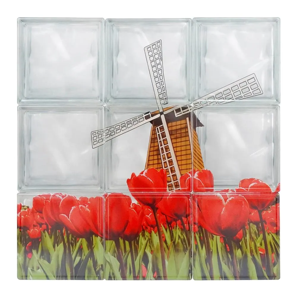 VIDRIO BLOCK VITRAL TULIPANES 57 X 57 X 8 CM 9 PIEZAS | The Home Depot México VIDRIO BLOCK VITRAL TULIPANES 57 X 57 X 8 CM 9 PIEZAS | The Home Depot México