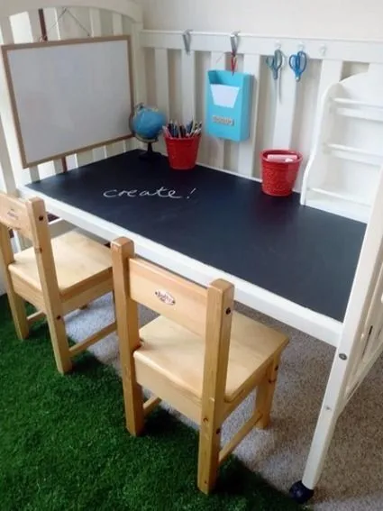 Qué hacer con esa vieja cuna? - Decoracion - EstiloPeques Qué hacer con esa vieja cuna? - Decoracion - EstiloPeques