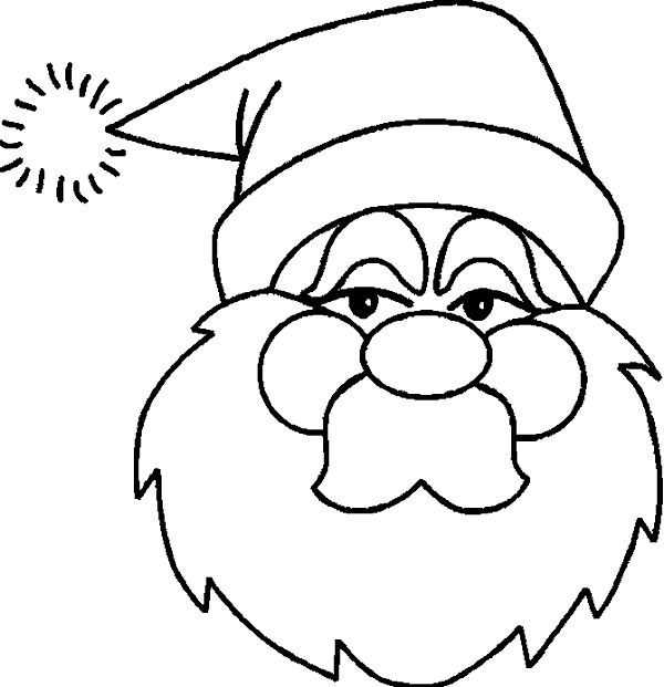 Dibujos para colorear de Papa Noel, Santa Claus, Viejito Pascuero ...