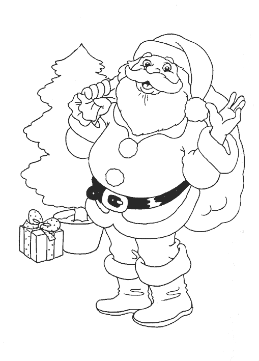 Dibujos para colorear de Papa Noel, Santa Claus, Viejito Pascuero ... Dibujos para colorear de Papa Noel, Santa Claus, Viejito Pascuero ...