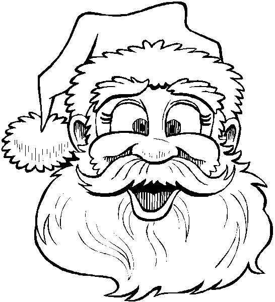 Dibujos para colorear de Papa Noel, Santa Claus, Viejito Pascuero ...