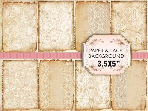 Viejo papel de encaje Vintage Backgrounds Shabby por KarisaGraphic Viejo papel de encaje Vintage Backgrounds Shabby por KarisaGraphic