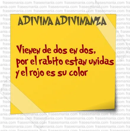 Vienen de dos en dos, por el rabito estan .... Adivinanzas Vienen de dos en dos, por el rabito estan .... Adivinanzas