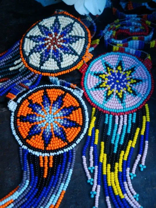4 vientos artesanias: Collares tejidos con mostacillas de vidrio 4 vientos artesanias: Collares tejidos con mostacillas de vidrio