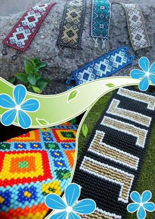 Modelos de pulseras tejidas en telar - Imagui Modelos de pulseras tejidas en telar - Imagui