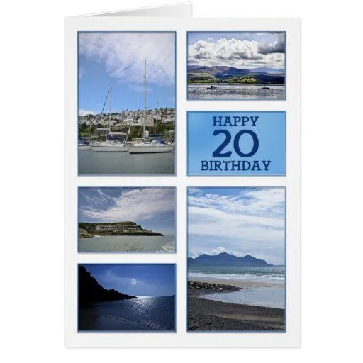 Vigésima tarjeta de cumpleaños de los paisajes mar de Zazzle. Vigésima tarjeta de cumpleaños de los paisajes mar de Zazzle.